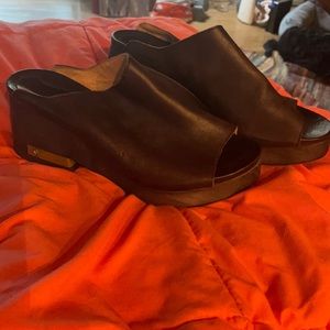 Free People Black Sandals